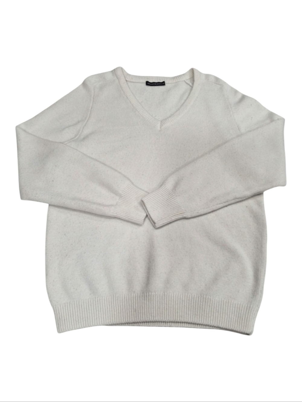 ✨2/$25 Brandy Melville Wool Blend White Cream Crew Neck Casual Sweater Oversized